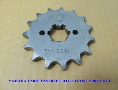 Fit YAMAHA TZR80 YZ80 RS100 DT125 JT Front Sprocket 15T  #BI195# Foto 1 de 4