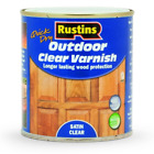 250ml  Rustins Quick Dry Outdoor Clear Varnish Gloss / Satin  Durable coating