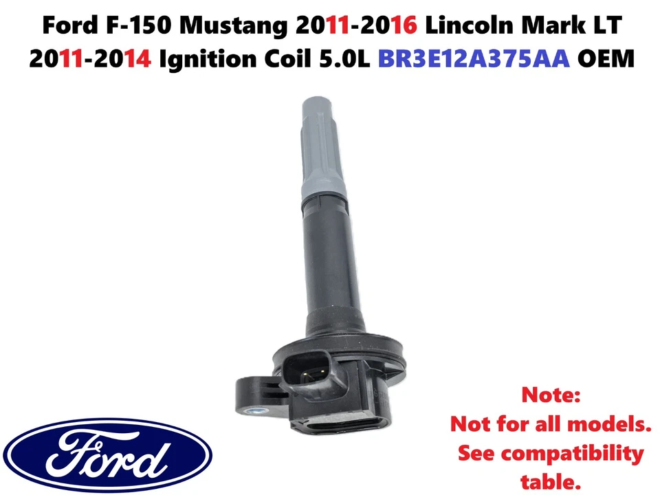 福特 F150 野马 2011-16 林肯 Mark LT 11-14 点火线圈 5.0L BR3E12A375AA — 第 1/4 张图片