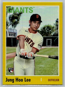 Jung Hoo Lee 2024 Topps Archives Yellow Foilboard Rookie #127 SF Giants - Picture 1 of 2