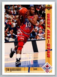 1991-92 Upper Deck #50 Tim Hardaway Golden State Warriors quasi nuovo o migliore - Foto 1 di 2