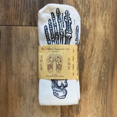 Calcetines de Anatomía Vintage Longitud de la pantorrilla Años 80 90 Huesos Musculares SUELA DE RAYOS X SOX JUVENIL Foto 1 de 4