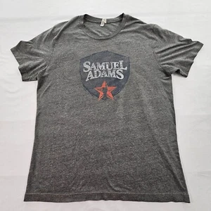 Samuel Adams Gray Short Sleeve Cotton Blend T-Shirt Men's L - Picture 1 of 7