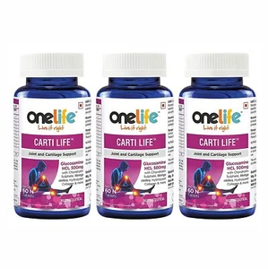 Onelife Carti Life: Joint Support - 60 Tablets (Pack Of 3) FREE DELIVERY - Picture 1 of 4