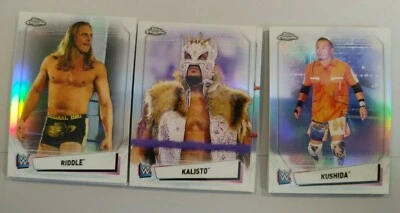 2021 WWE Wrestling base card refractor parallels Pick from drop down - Image 1 of 4