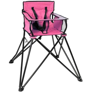 Kinderhochstuhl Hochstuhl Kind Kinder Klappbar Camping Rosa 79cm 546ds - Bild 1 von 1