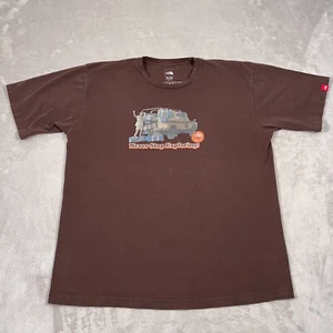 The North Face Shirt Mens XL Extra Large Brown Never Stop Exploring Graphic - Picture 1 of 9