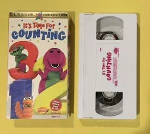 VHS Tape Tested Barney It’s Time For Counting - Imagen 1 de 9