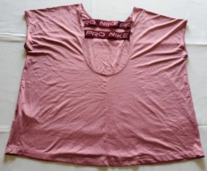 Nike Pro Top Women's XL Dri Fit Training Open Back Shirt Polyester - Picture 1 of 5
