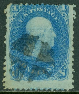 EDW1949SELL: USA 1868 Sc#92 Used Strong impression Nice cancel & grill Cat 425 $ - Bild 1 von 2