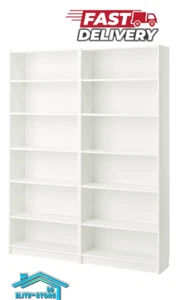 New IKEA BILLY Bookcase White Storage Solution Heavy Duty Durable 160x28x202 cm - Picture 1 of 3