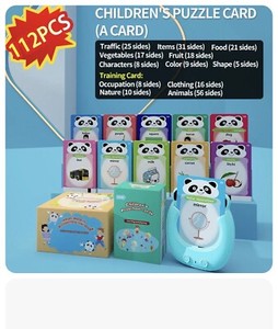 Kids Toys Card Reading Learning Words Content Early Education Machine with Sound