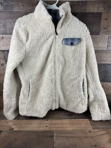 Chaqueta Pendleton Cremallera Completa Beige Imitación Piel Lana Cuadros 23328 Mujer Talla L Sherpa - Imagen 1 de 15