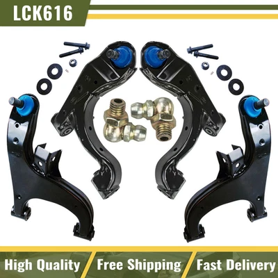 Juego de 4 piezas de brazo de control superior e inferior trasero y rótula Mevotech para Nissan Armada Foto 1 de 4