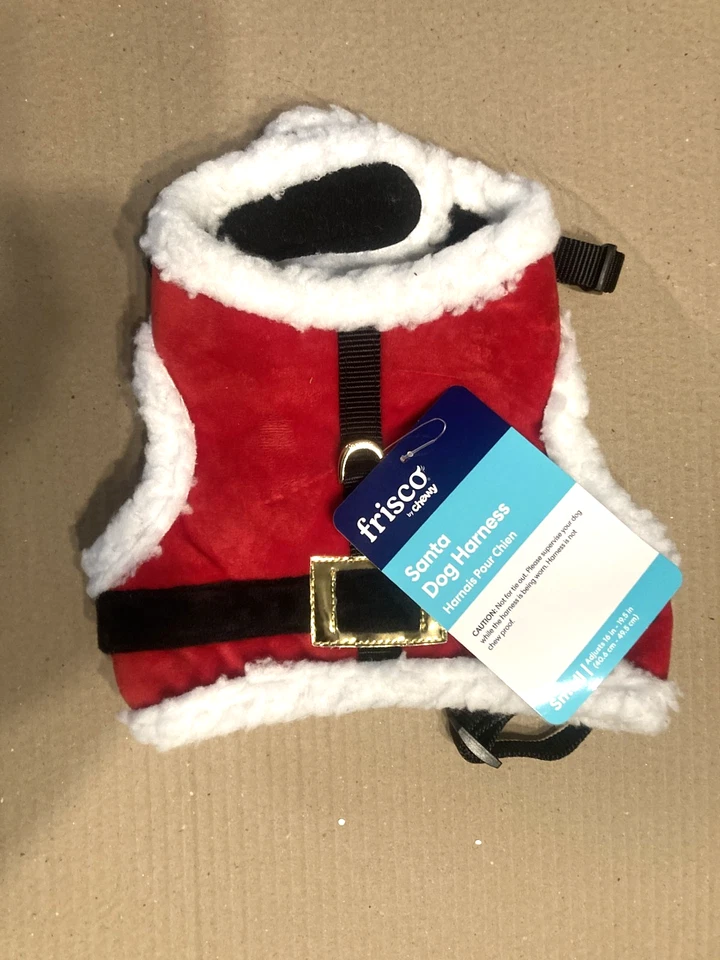 Arnés para perros Frisco By Chewy Santa pequeño 16"-19 5" ajustable NUEVO Foto 1 de 4