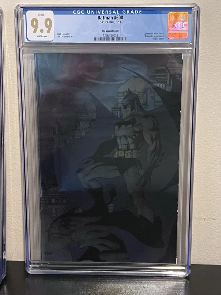 Batman #608 (2019) CGC 9.9 (Not 9.8) MINT Jim Lee Batman Foil Variant Cover - Image 1 of 2
