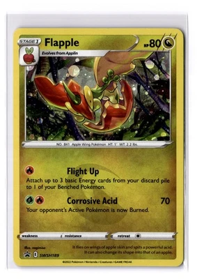 Flapple - SWSH189 Sword & Shield Black Star Promo Card - LP - POKEMON TCG - Image 1 of 2