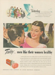 Rettungsring Badeseife Männer wie ihre Frauen von 1947 gesund Vintage Druckanzeige - Bild 1 von 1