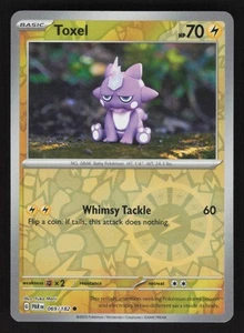 Toxel 069/182 Reverse Holo Pokemon SV04: Paradox Rift - Picture 1 of 2