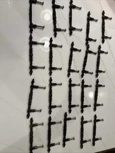 20 Antique Allison Brass Metal Drawer Pull Handles 3" Center 5" Length w/Screws - Picture 1 of 8