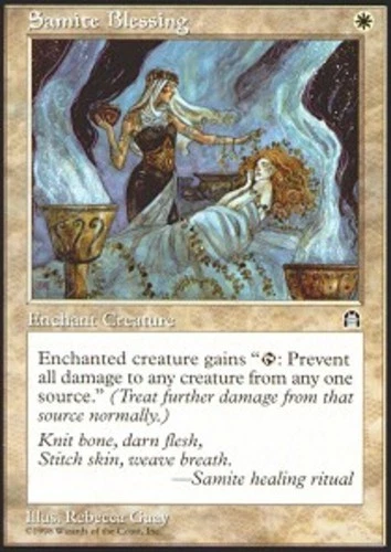 Samite Blessing - Stronghold #13/143 MTG Magic The Gathering - Image 1 of 1