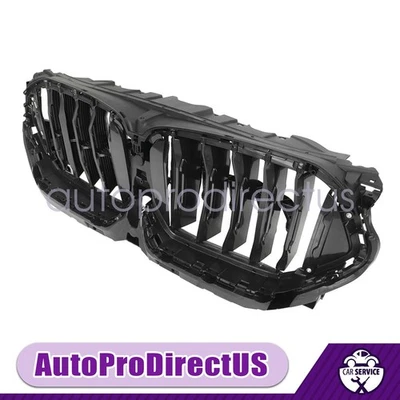 NEW Gloss Black Front Radiator Grille Active Air Shutter For BMW X6 G06 20-24 - Image 1 of 4