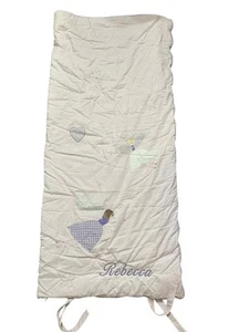 Pottery Barn Kids Sleeping Bag Fairies Personalized “Rebecca” Pink Light Purple - Picture 1 of 10