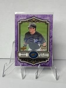 TRAVIS SNIDER 2009 UPPER DECK A PIECE OF HISTORY PURPLE AUTO ROOKIE #/99 - Picture 1 of 4