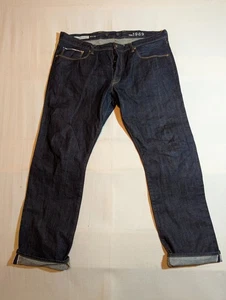 Pantalones de mezclilla Gap 1969 para hombre 38x32 rectos rígidos botones ribete mosca 100 % algodón - Imagen 1 de 13