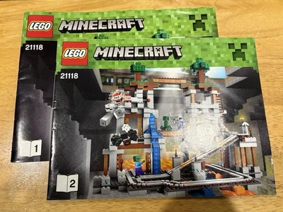 LEGO Minecraft Manual de instrucciones Folleto Lote de 4 folletos solamente, sin ladrillos Foto 1 de 2