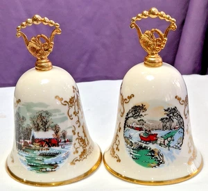 PAR ~ De colección Gorham Bone China 1978 y 1980 Noel Currier & IVES - Imagen 1 de 13
