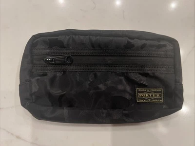 Head Porter Yoshida & Co. Negro Camuflaje Cremallera Larga Cartera Bolso sin asas Japón Nuevo Foto 1 de 4