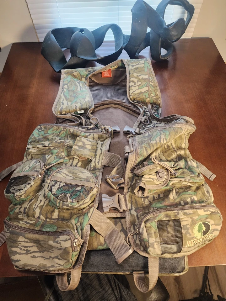 Chaleco Mossy Oak Para Hombre Barba Larga Elite Pavo Talla OSFM Caza Foto 1 de 4