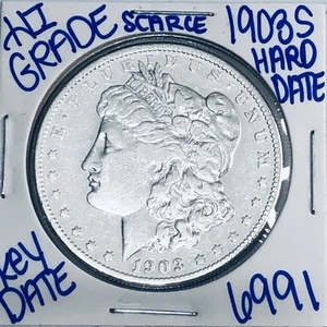 1903 S MORGAN SILVER DOLLAR AUTHENTIC HI GRADE U.S. MINT COIN RARE KEY DATE 6991 - Bild 1 von 3