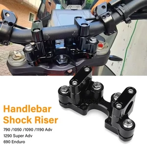1290 Super Adv Handle Risers For 390 790 1050 Adventure Handlebar Shock Riser - Picture 1 of 10