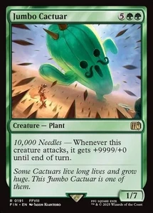 MTG - JUMBO CACTUAR - Final Fantasy (R) - Picture 1 of 1