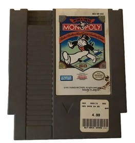 Monopoly (Nintendo Entertainment System, 1991) NES Parker Brothers Cart Only