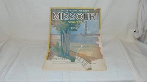 VINTAGE SHEET MUSIC 1914 HUSH A BYE MA BABY MISSOURI WALTZ - Picture 1 of 6
