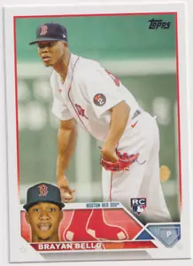 2023 Topps #185 Brayan Bello RC Boston Red Sox - Foto 1 di 2