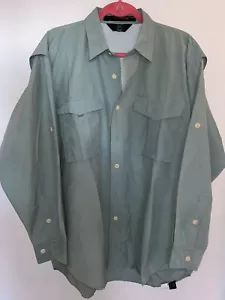 Vintage Orvis Button Down Fishing Shirt Embroidered Emblem Made In Hong Kong New - Picture 1 of 6