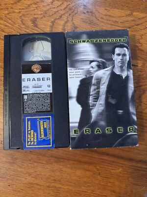 Eraser ( VHS 1996) Arnold Schwarzenegger, James Caan, Action Hitmen - Image 1 of 4