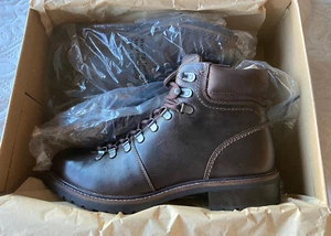 Brandneu Lucky Brand Herren Leder Alpin Ebenholz Wanderstiefel Schuhe Größe 9,5 - Bild 1 von 7