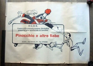 PINOCCHIO e CARABINIERE Manifesto vintage - 89x 64 cm - Mussino - leggi - Foto 1 di 4