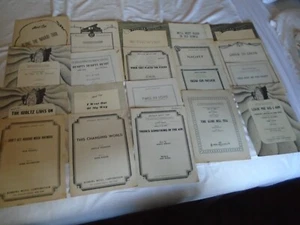 Lot of 20 Vintage Advance ARTIST COPY Sheet Music Military CLASSICS Standards! - Picture 1 of 7