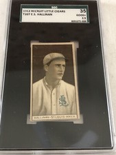 1912 T207 Brown Background E.S.Hallinan SGC 35 Good+ 2.5 St.Louis Cardinals Nice