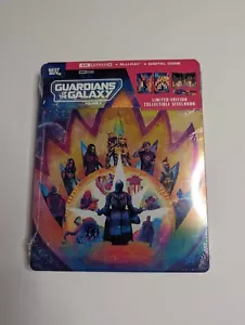 Guardians of the Galaxy Vol 3 4k Steelbook Sealed Blu-ray GOTG Marvel Best Buy - Picture 1 of 2