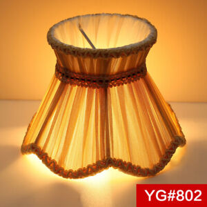 Pleat Lamp Shade Clip on E14 Bulb Table Light Lampshade Wall Lamp Covers