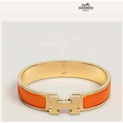 Brazalete HERMES Click H Oro Naranja 8A PM Pequeño Clack Auténtico NUEVO  Foto 1 de 4