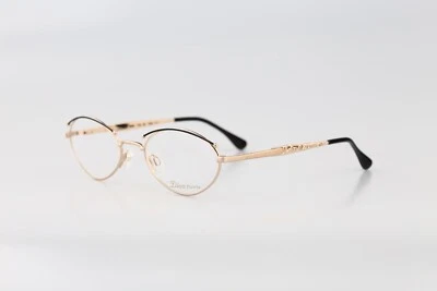 Diva Petite 9060 174, Vintage Años 90 Negro y Dorado Pequeño Ojo de Gato Monturas Nuevo de Lote Antiguo Foto 1 de 4