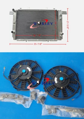 Radiador de aluminio + ventilador para Mercedes-Benz R129 SL 280 / 320 1993-2001 en 1994 1995 Foto 1 de 4